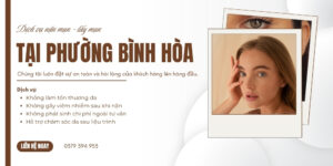 nặn mụn tại phường Bình Hòa